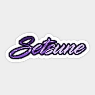 Setsune Pixel Logo (Fuzzy) Sticker